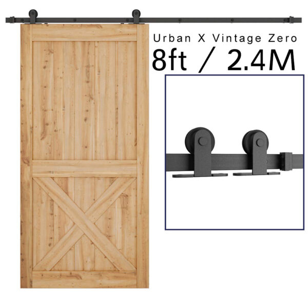 Zero type sliding barn door roller kit