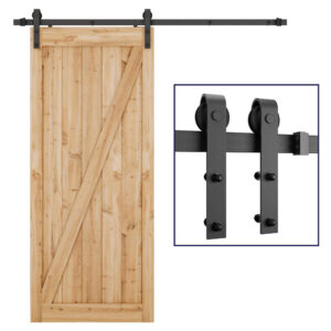 Urban x Vintage S Roller Rail Kit | Barn Door
