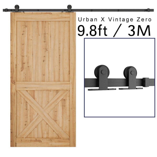 Zero type sliding barn door roller kit