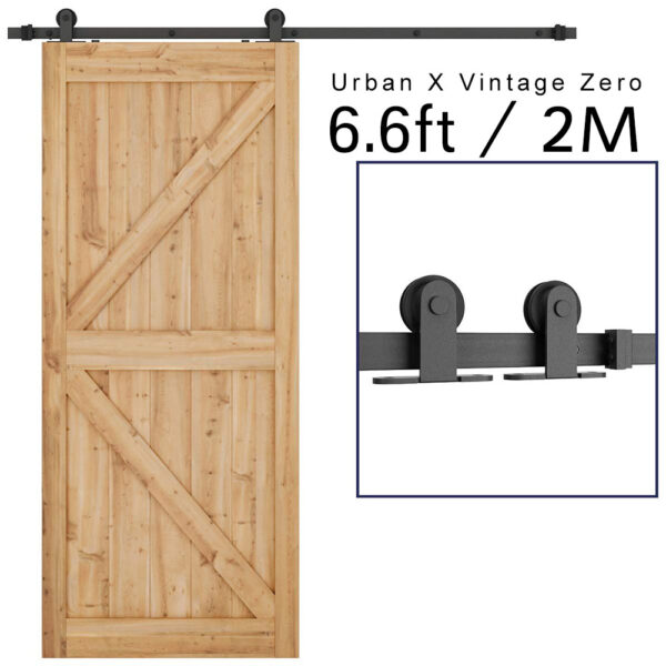 Zero type sliding barn door roller kit