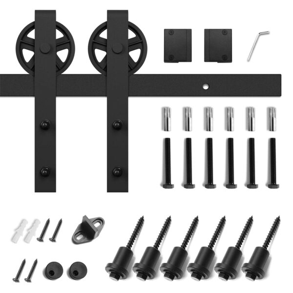 L type sliding barn door roller kit